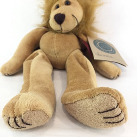 NWT Boyds Bears Lance Plush Lion Stuffed Animal Retired Squishy Full Of  Beads - Picture 3 of 9